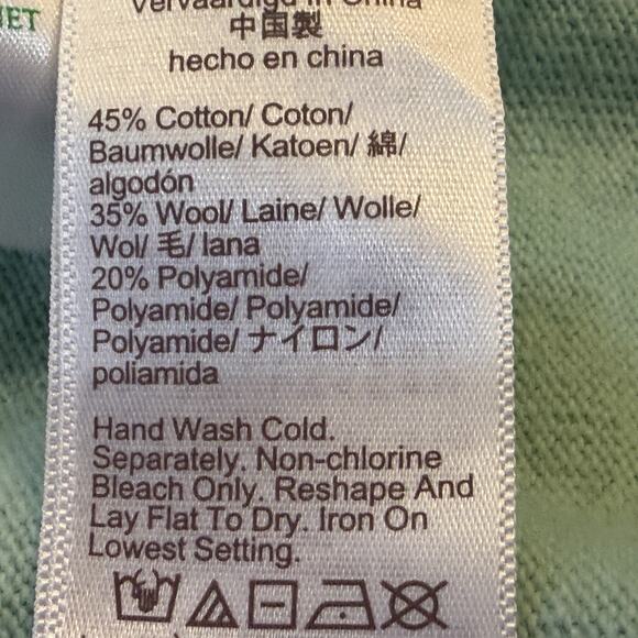 J. Crew Tunic Pullover Sweater Womens Sz XL Mint Green V-Neck Cotton Wool Blend - Picture 7 of 7